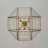 3 - Light Clear Glass Geometric Octagonal Pendant Light