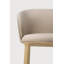 Unda dining chair - varnished oak - black - Charcoal fabric 61/58/81-263598848