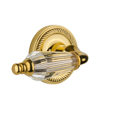 Rope Rosette Privacy (Bed & Bath) with Parlour Lever