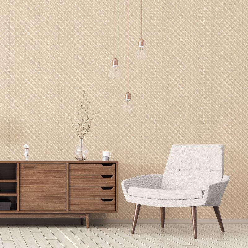 Cumbo 10m x 53cm Wallpaper Roll, Beige