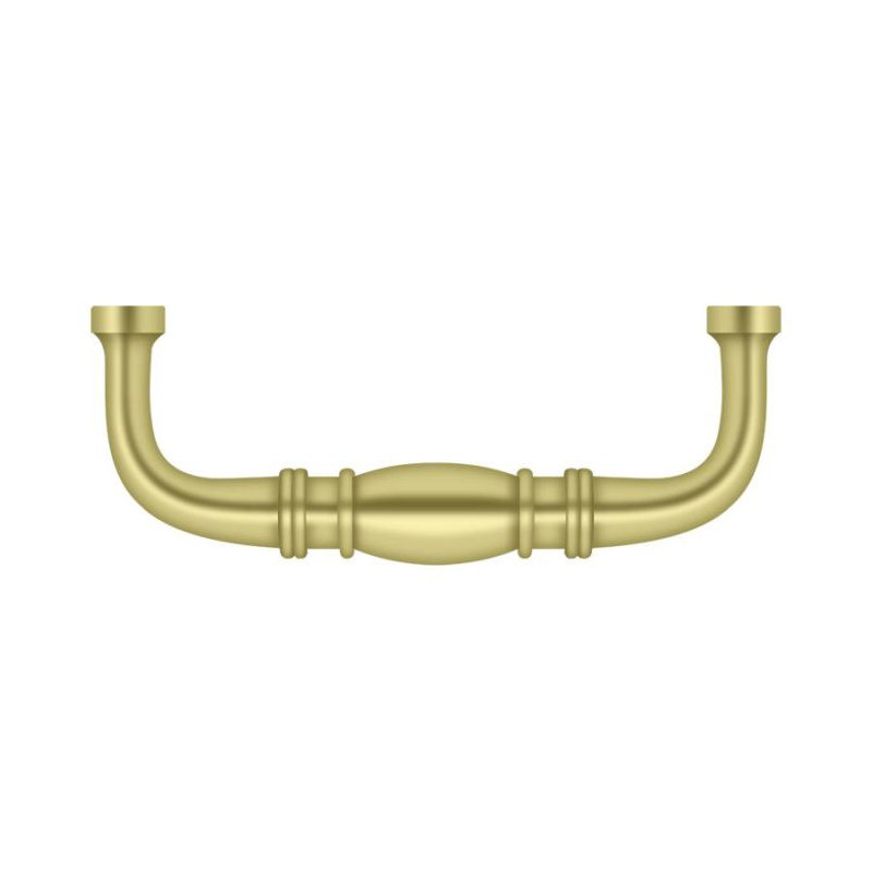 Colonial Bar / Handle Pull, Polished Brass