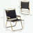 Patio Folding Armchairs Set of 2 with sturdy base