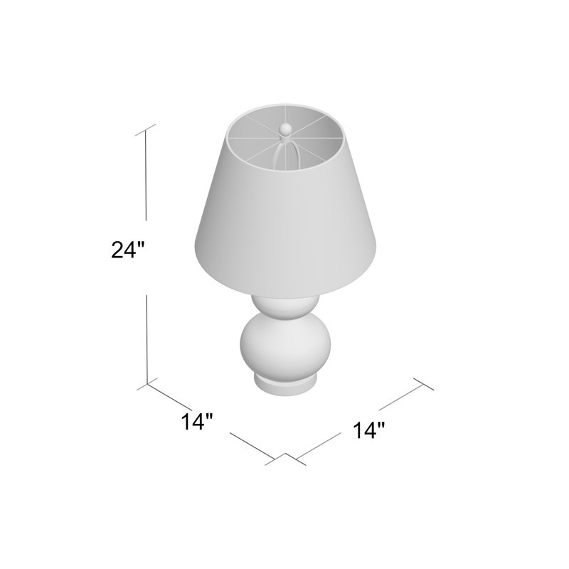 Glass Table Lamp, Blood Orange