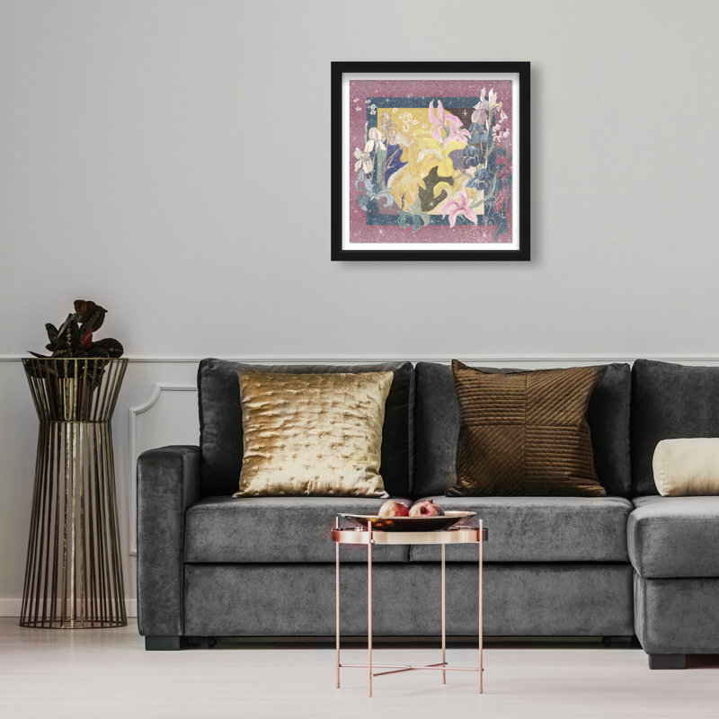 Layered Bloom Print by Oliver Gal, 17.5"H x 17.5"W, Black Shadowbox