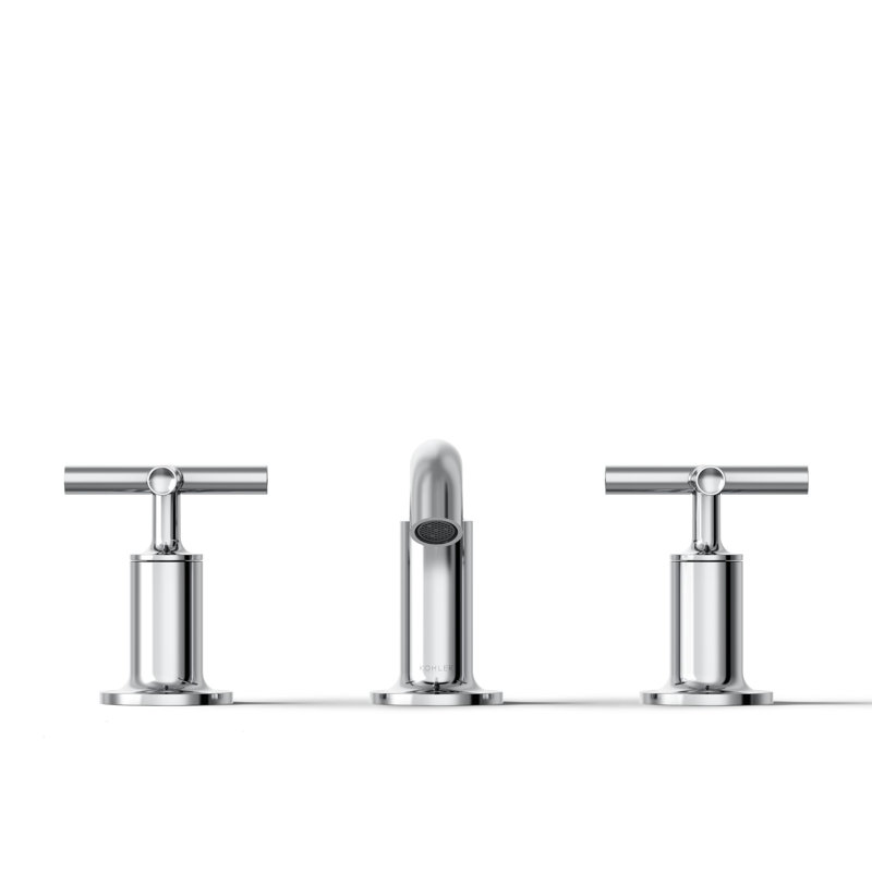 Purist Widespread Bathroom Sink Faucet, Polished Chrome