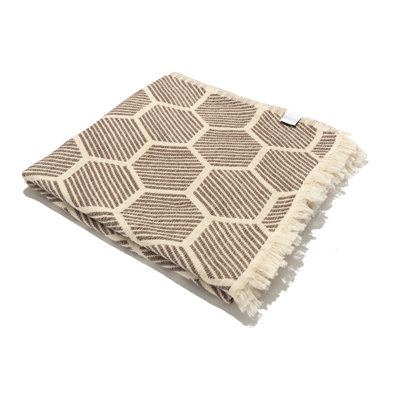 Antalya Hive Organic Cotton Throw Blanket