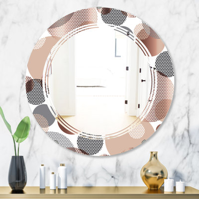 Miroir mural d’appoint géométrique à losange glam triple C