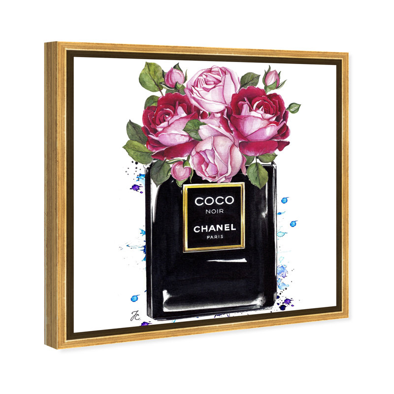 «Damilola Doll Memories Coco Roses», impression, H 12 po x l 12 po, Cadre doré