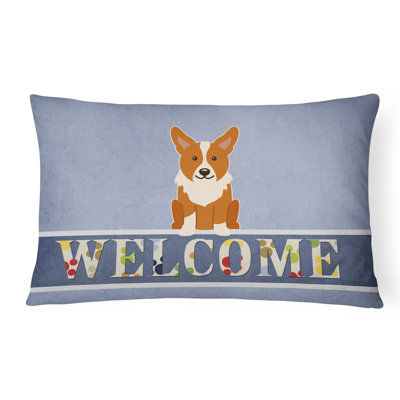  Coussin Corgi Welcome