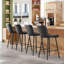 Ensemble de 2 tabourets de comptoir, ensemble de 2 chaises de salle à manger en similicuir avec pieds en métal pour une élégance moderne et une durabilité accrue-922498912
