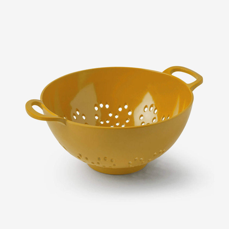 Premium Melamine Colander, Small 15cm, Mustard