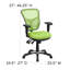 Mid-Back Mesh Multifunction Executive Swivel Ergonomic Office Chair with Adjustable Arms-63480809