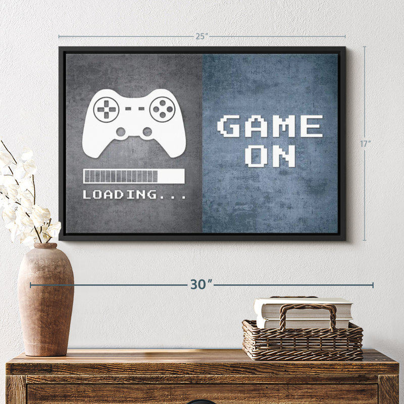 " Loading Game On Canvas Print ", 17" H x 25" W