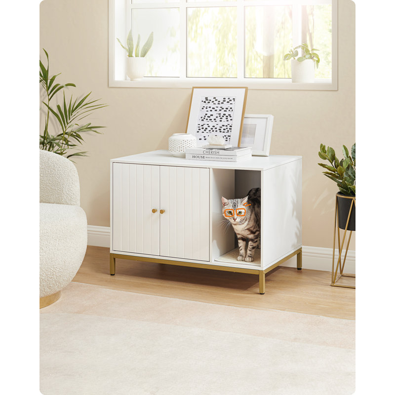 Litter Box Enclosure, White