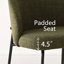 Chaises de salle à manger rembourrées de style moderne-372065679
