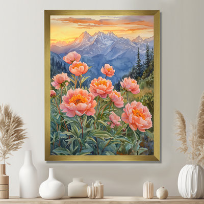 Bories - Art mural sur toile florale