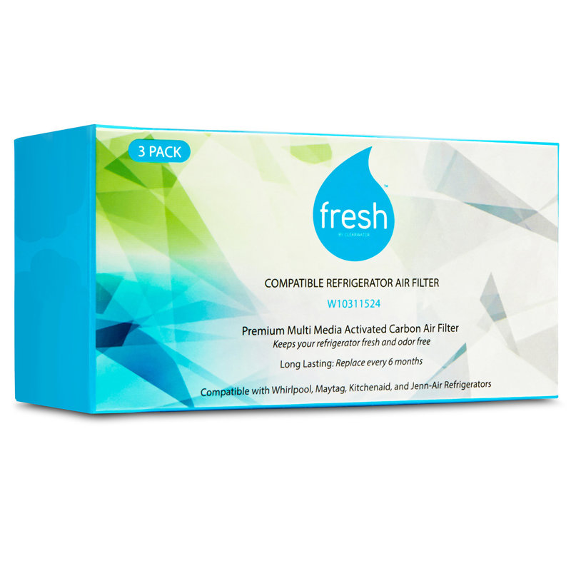 Fresh W10311524 Replacement Refrigerator Air Filter, Compatible with Whirlpool AIR1