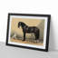 Horse and Hound by Emil Volkers - Picture Frame Painting Print on MDF-55580248-55580252