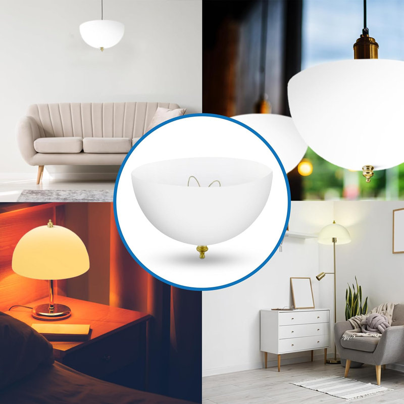 Clear Acrylic Dome Clip-On Lamp Shade