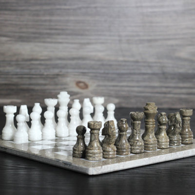 Marble Cultures Handmade Stone Chess Game Set