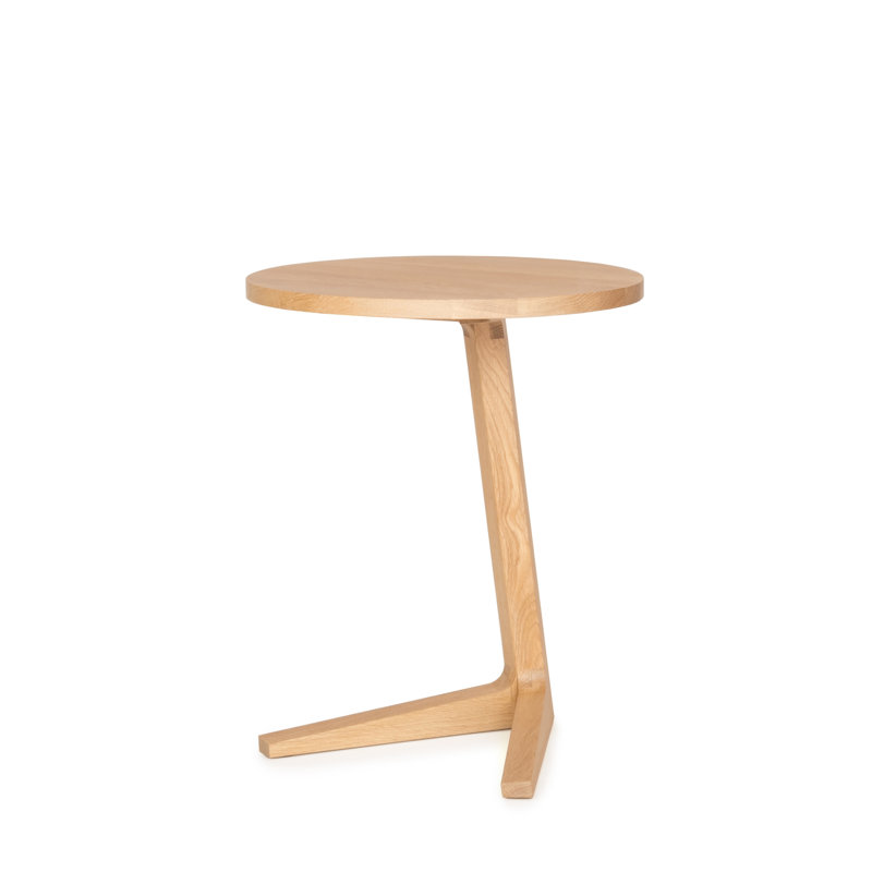 Solid Wood End Table, Oak Wood