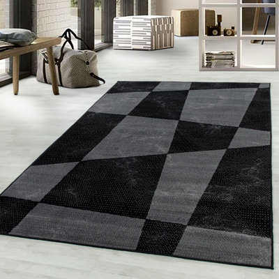 Leavy Abstract Flatweave Area Rug