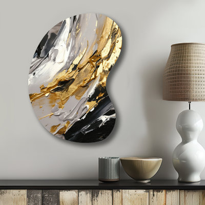 Mystery Awakening VI - Abstract Boom Shape - Assymterical Metal Wall Art