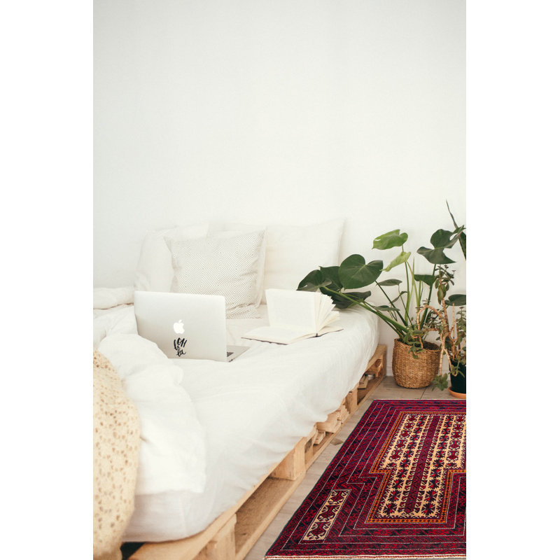 Tapis brun clair Teimani 2 pi 11 po x 5 pi 3 po