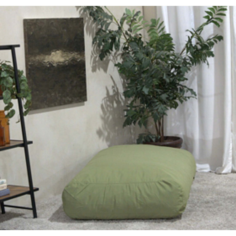 Fauteuil à billes résistant à l'eau, Tissu vert imperméable