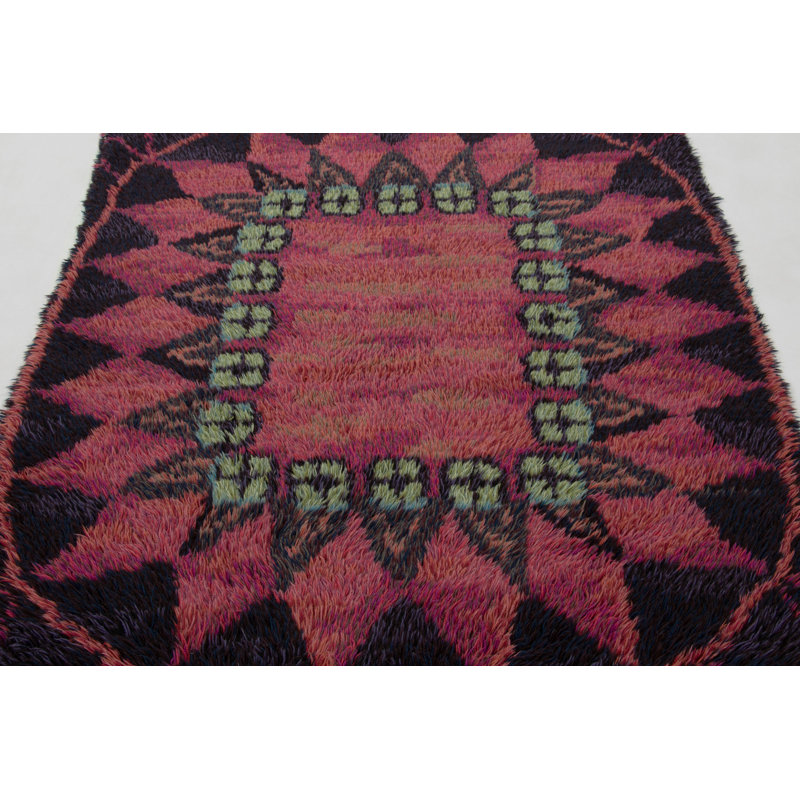 Scandinavian One-of-a-Kind 4'6x6'5 Hand Knotted Area Rug