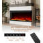 Lark Manor 158cm W White Electric Fireplace with 5000 BTU-452491123