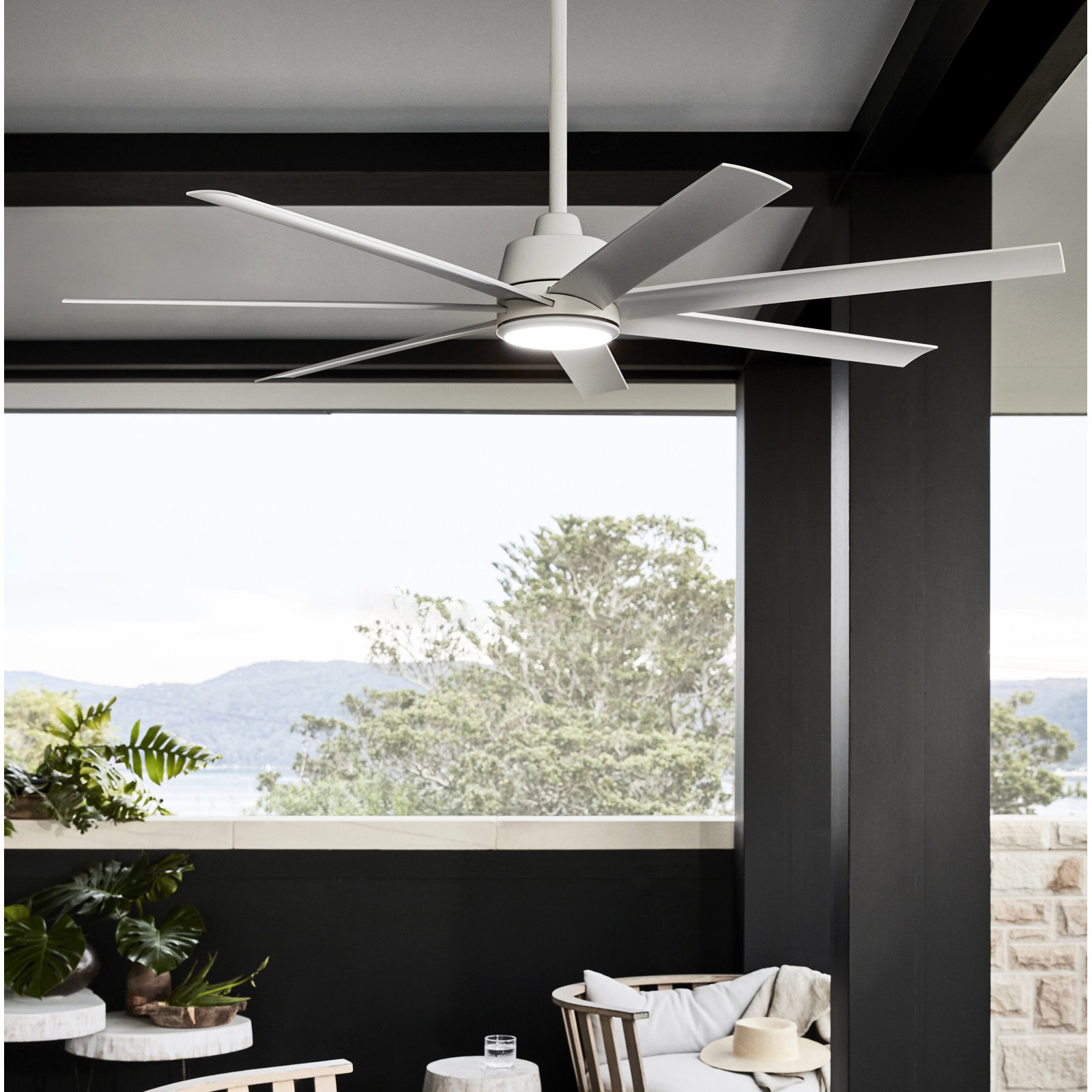 Sela 72'' Ceiling Fan, White