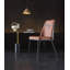 Chaise de salle à manger moderne et simple en cuir et métal