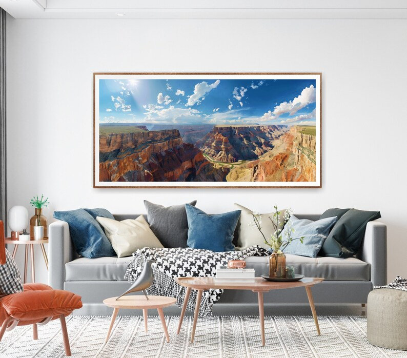 «Grand Canyon National Park», affiche d'art mural panoramique extra large, impression de voyage, Toile tendue