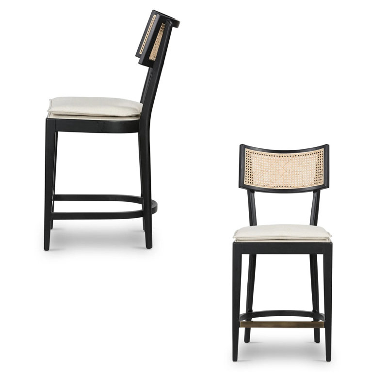 Tabouret Maliay, Noir