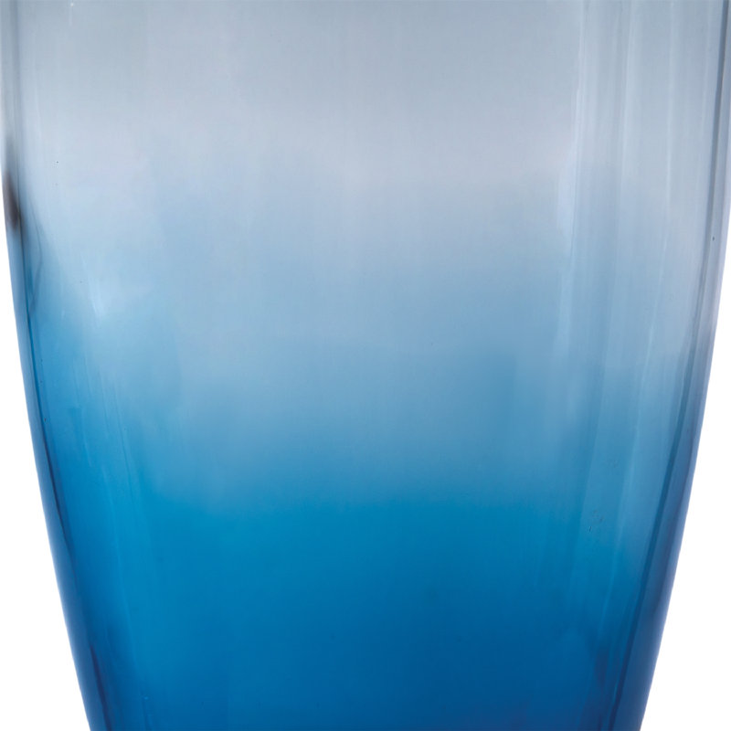 Vase de table Wigan, Bleu, H 15 po x l 7,7 po x P 7,7 po