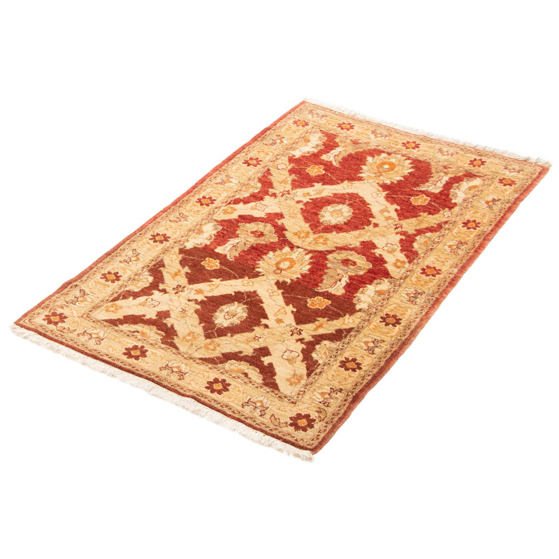 Tapis rouge 3 pi 2 po x 5 pi 3 po Finha Peshawar Ziegler