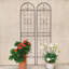 4 Pack Metal Garden Trellis 71" X 19.7" Rustproof Trellis For Climbing Plants Outdoor Flower Support Black-937220730