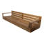 Germelino Outdoor 3 - Seat Teak Patio Sofa with Sunbrella Cushions-949237756