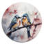 Décoration murale en métal oiseaux bleus sur une branche III - animaux oiseaux-88629164