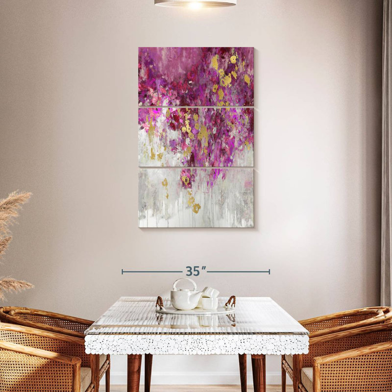 Avery Cascade Magenta, 45" H x 28" W