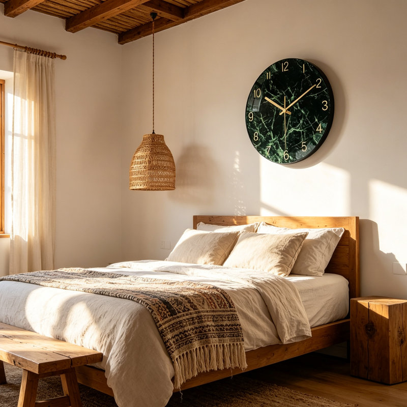 Glass Analogue Wall Clock