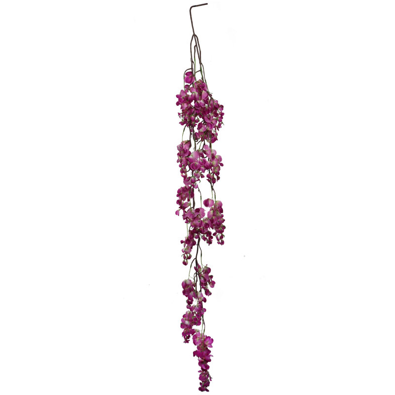 Paquet de 2 guirlandes de bougainvilliers lavande 58 po - vigne artificielle pour la maison