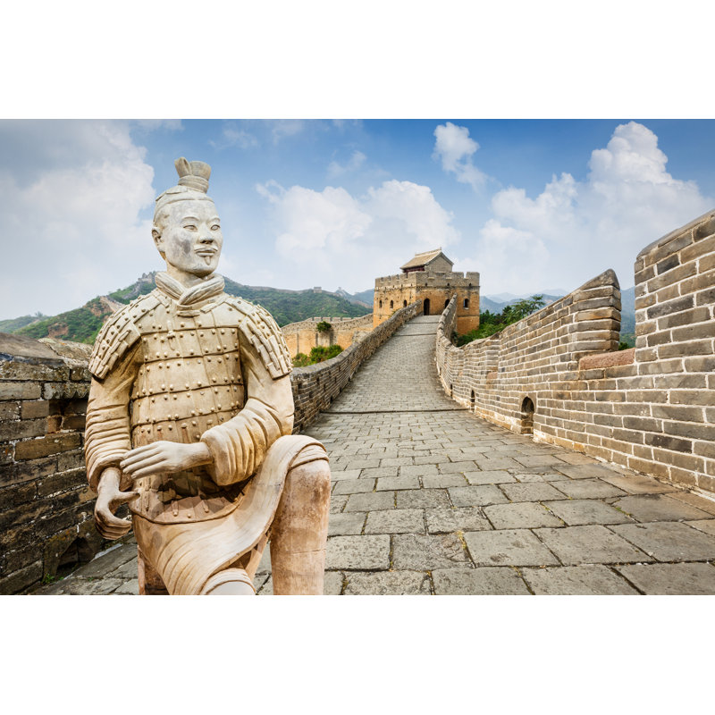 Grande muraille de Chine, Pékin - Photographie sur toile tendue, H 32 po x l 48 po