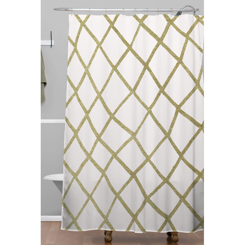 Rideau de douche simple, Blanc