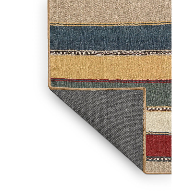Striped Indoor Rug, Rectangle 5' x 7'