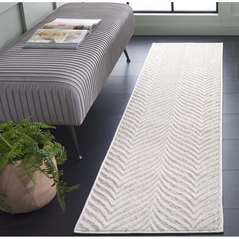 Tapis abstrait Jeziel Performance, Tapis de couloir 2 pi x 8 pi
