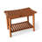 Shower Chair, Shower Bench Wood Water Proof Ergonomic Shower Stool With Storage Shelf For Bathroom Spa Brown-948406435