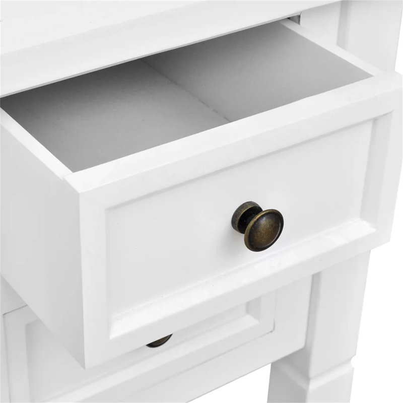 Shaun Writing Desk, White, White