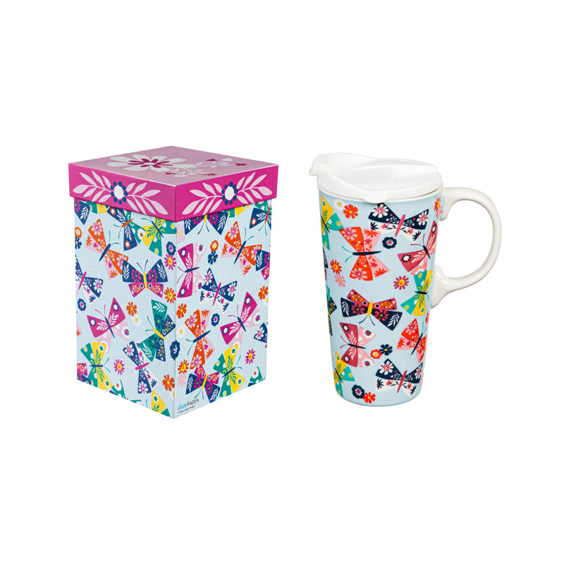 17 oz Tasse de voyage en céramique